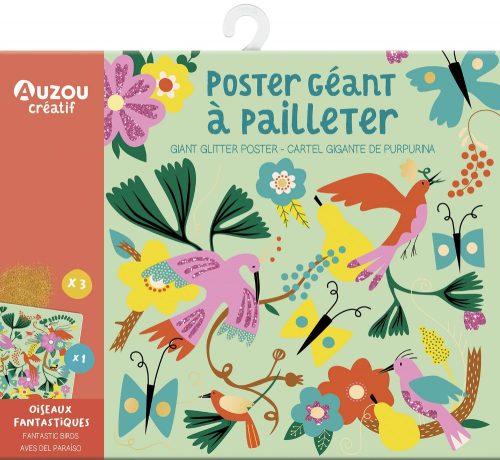 Madarak Poszter dekoráló készlet - Auzou