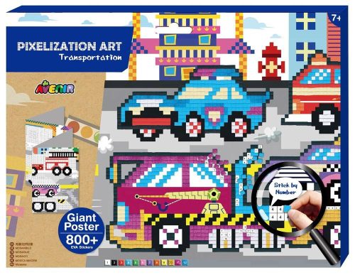 Közlekedés Pixel technika képkészítés - Avenir