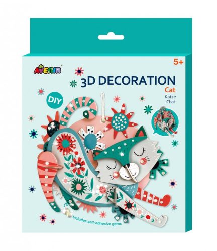 Cica 3D dekorációs puzzle - Avenir