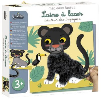 Vadállatok Puha képek fűzős kreatív játék - Crealign