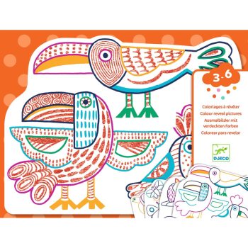 Vadállatok Meglepetés színező - Djeco