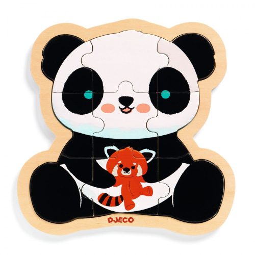Panda Fa puzzle, 9 db-os - Djeco