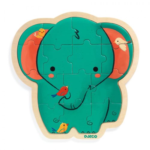 Elefánt Fa puzzle, 14 db-os - Djeco