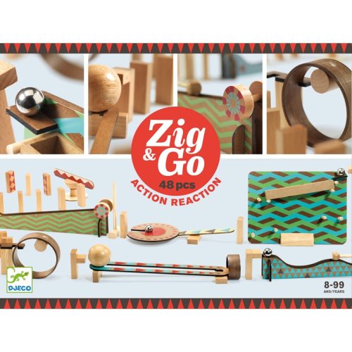 Sokasodó Építőjáték, 48 darabos - Zig & Go kollekció - Djeco