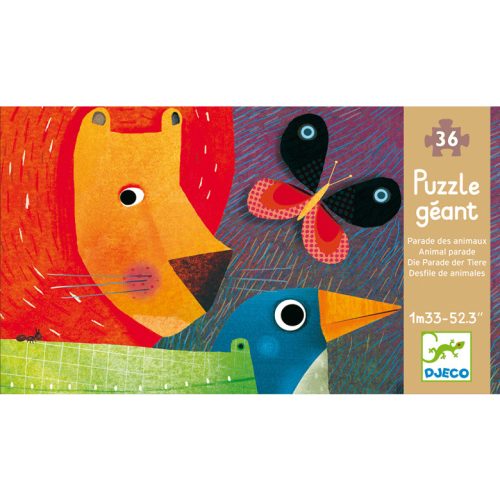 Állati parádé Óriás puzzle, 36 darabos - Djeco