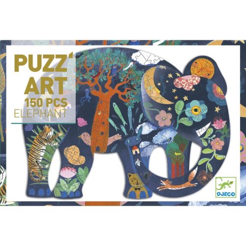 Elefánt, 150 darabos Művész puzzle - Djeco