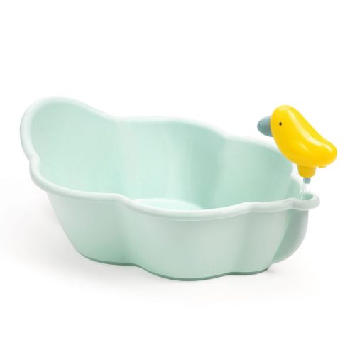 Fürdőkád játékbabáknak kék, sárga madárral - Djeco