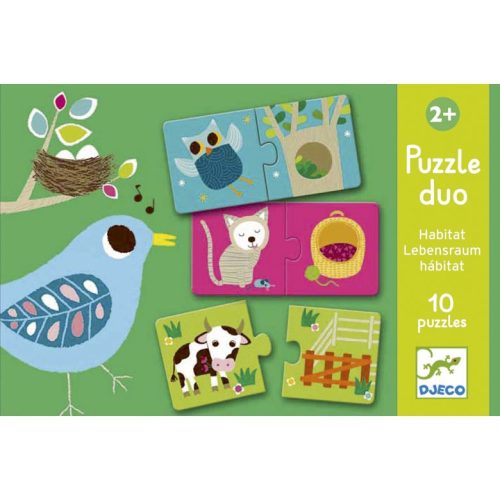 Ki hol lakik Párosító Puzzle - Djeco