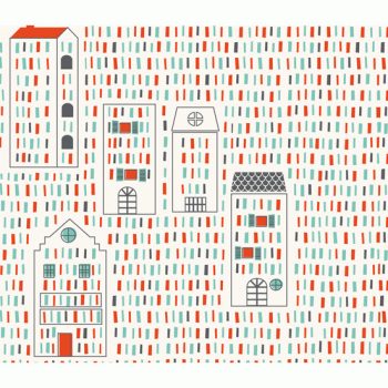 Város Dekortapéta - Djeco