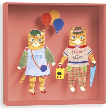 Cicák lufikkal Falikép - Djeco