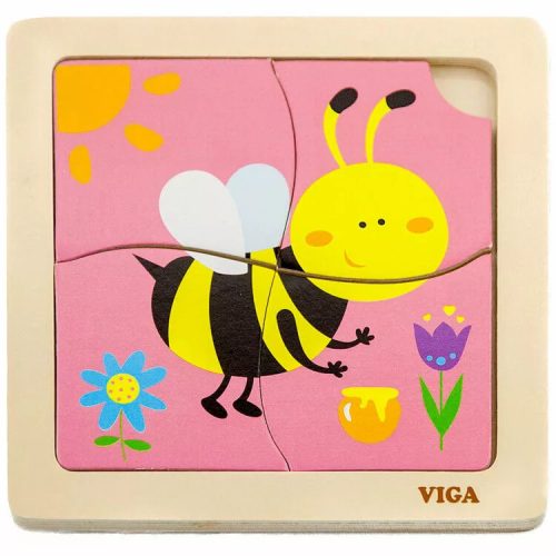 Méhecskés Puzzle 4 darabos - VigaToys