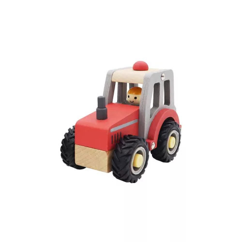 Fa traktor (piros)