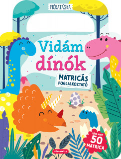 Vidám dínók - Matricás foglalkoztató - Több mint 50 matrica	