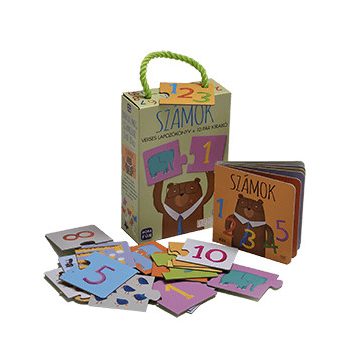 Számok - Verses lapozókönyv + 10 pár kirakó