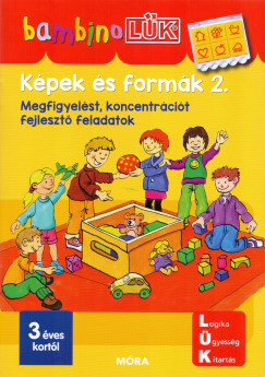 Képek és formák 2. - Megfigyelést, koncentrációt fejlesztő feladatok - Bambino Lük	