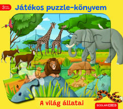 Játékos puzzle-könyvem: A világ állatai 