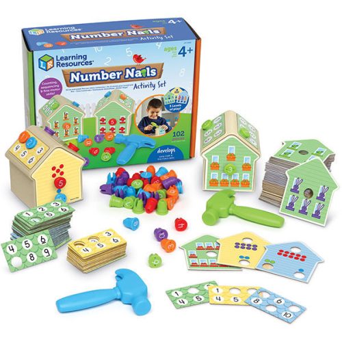 Számolós-kalapálós játék - Number Nails! Activity Set Learning Resources