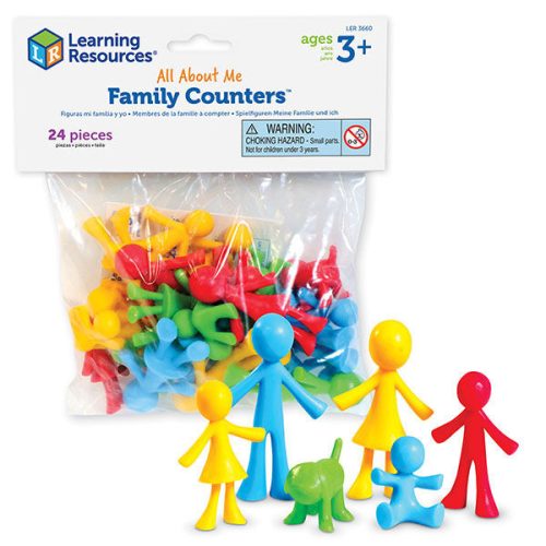 Család Figura készlet 24 darabos - All about Family Counters™ Learning Resources