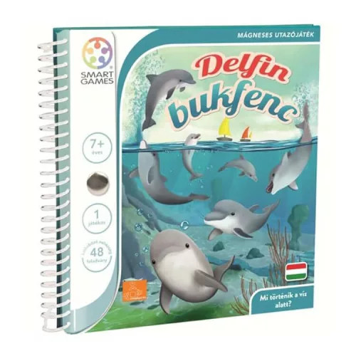 Delfin bukfenc mágneses Logikai játék - Smart Games