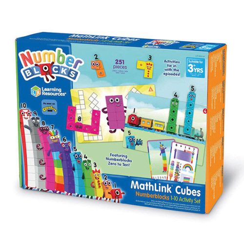 Számoló kockák feladatlapokkal - MathLinks Cubes Numberblocks 1-10 Activity Set - Learning Resources