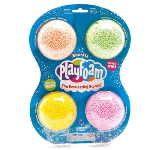 4 színű csillámló habgyurma - Playfoam