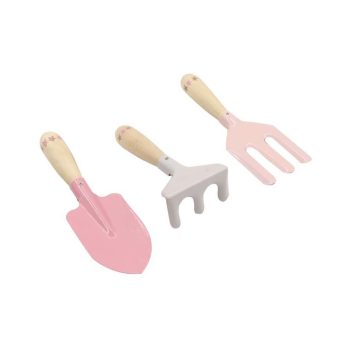 Kerti szerszámok (3 darabos) - rózsaszín