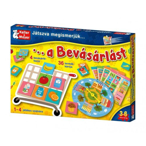 Játszva megismerjük a bevásárlást Társasjáték